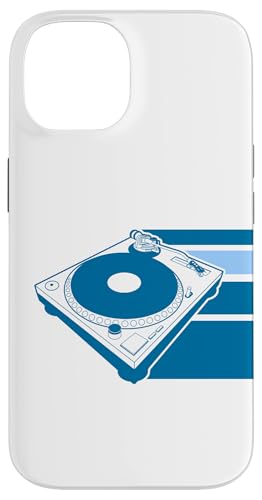 Tourne-disque DJ Bleu Coque pour iPhone 14