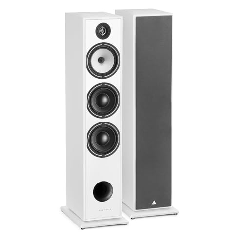 Triangle - Enceinte Colonne Hi-FI BOREA BR08 - Puissance Admissible 150W - Rendement 92 DB/W/m – Haut-parleurs 16 cm – Polyvalente Musique et Home-Cinéma - 206 x 1020 x 314 mm - Blanc (Paire)