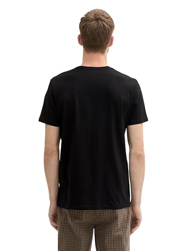 TOM TAILOR Herren Crewneck T-Shirt im Doppelpack, 29999 - Black, XXL – Ansicht 3