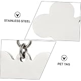 Toyvian 2 Sätze Haustiermarke Wille Hundemarke Anhänger Selber Machen Hundetags Hund Namensschild Hundemarke Individuell Stichworte Code Silber Rostfreier Zufällige Farbe 6 Stück * 2