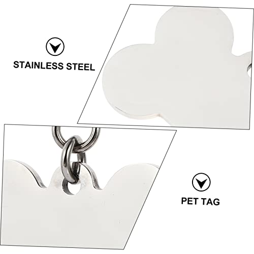 Toyvian 2 Sätze Haustiermarke Wille Hundemarke Anhänger Selber Machen Hundetags Hund Namensschild Hundemarke Individuell Stichworte Code Silber Rostfreier Zufällige Farbe 6 Stück * 2