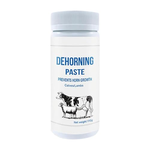 Dehorner For Goats - 110g Gentle Paste Natural Farm Cattle Sheep Livestock Pipeline Quick Horn Removal | Animal Care Veterinary 