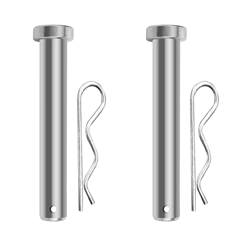 Image of DVI Heavy Duty Safety Pin Combo - Strong Metal Attachment Pin with Lock Clip for 7HP Weeder.
