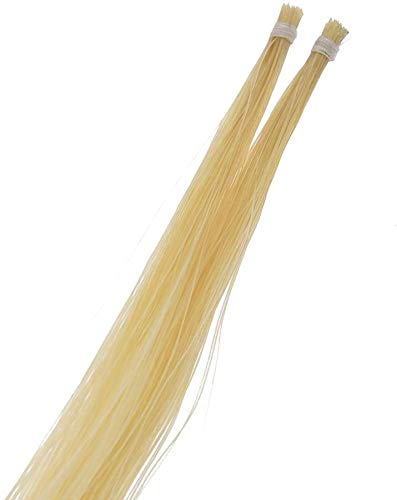 Jiayouy 32 Inch Natural White Violin Bow Hair Mongolia Horse Hair Professional Violin Fiddle Music Instrument Accessories 2 Hanks #TOP3