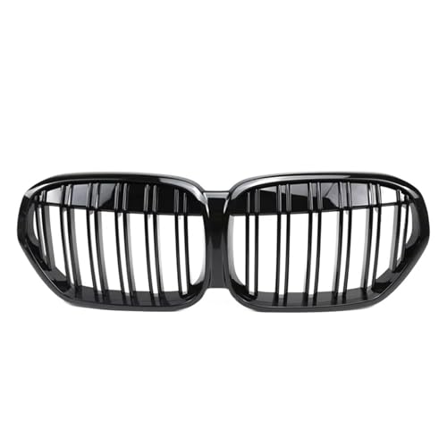 Calandre avant de course BMW X1 F48 LCI double ligne noire motif diamant 2020-2022