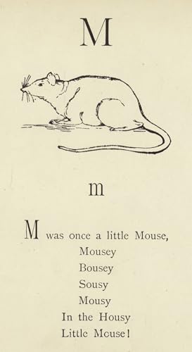 Tableau Toile la lettre M d'Edward Lear SERENDIPITP 60x90cm