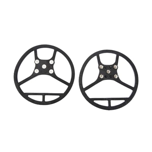 Homoyoyo Shoe Grips for Ice and Snow 5 Studs Crampon Cleats Stretchy Cover for All Shoes