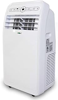 Uhome Portable Air Conditioner with Heat 12,000 BTU, Compact Portable AC Unit with Dehumidifier & Fan, Cools & Heats up to 400 Sq.ft, Remote Control and Window Kit Included, White