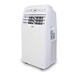 Uhome 12000 BTU Portable Air Conditioner with Heater up to 400 Sq. Ft, Ac Heater Combo Window Unit, Portable AC Unit with Dehumidifier & Fan, Cools & Heats,Remote Control and Window Kit Included,White