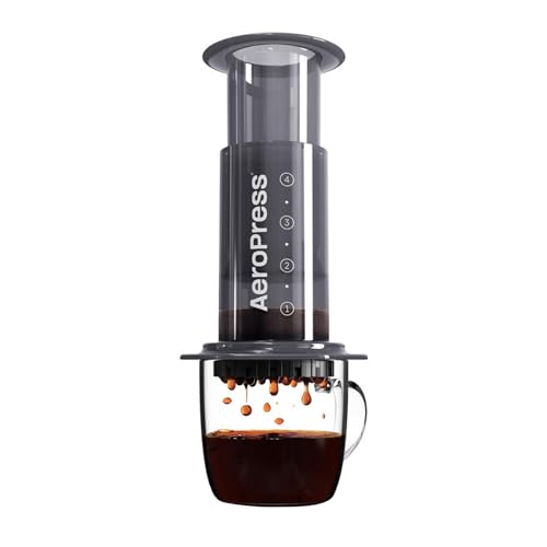 Bicchiere Da Caffè Da Viaggio AeroPress In Acciaio Inox - Doppia Parete Isolante, Coperchio Magnetico, Porta Filtri Incluso, Colore Nero