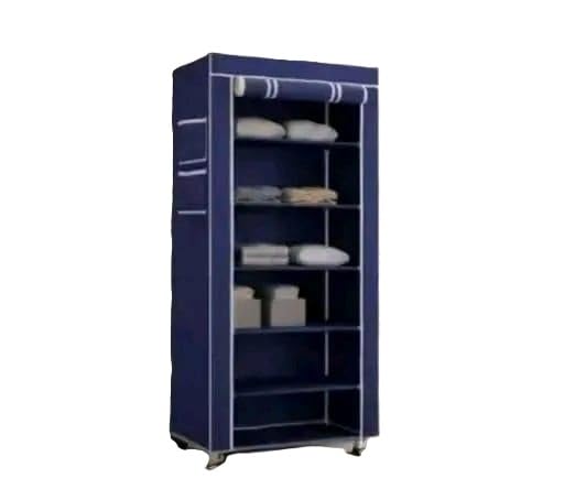 Collapsible Shoe Rack Organizer with Multi Shelf Storage for Home Organization Blue-image-18