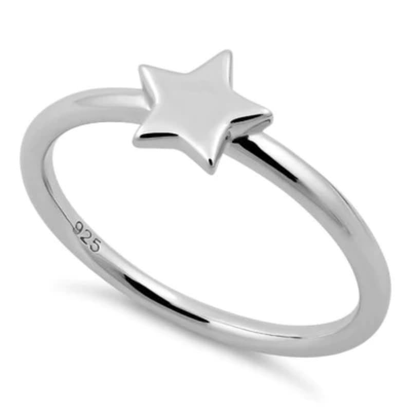 Bague étoile argent 925 femme pour briller en soirée