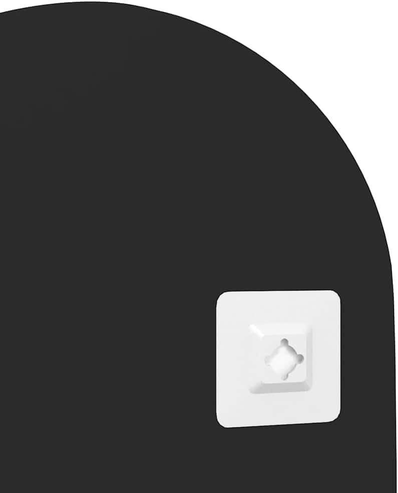 vidaXL Oval Wall Mirror 11.8X27.6 in Transparent Glass Decorative for Bedroom Bathroom Vanity Hanging Mounted Living Room