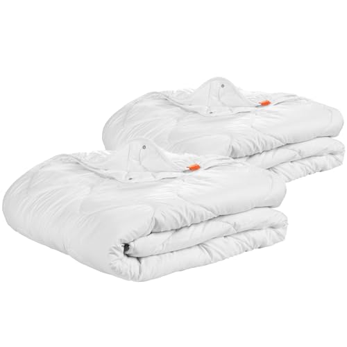 sleepling 4 Jahreszeiten Bettdecke 135x200 cm 2er Set, Made in EU, Ökotex...