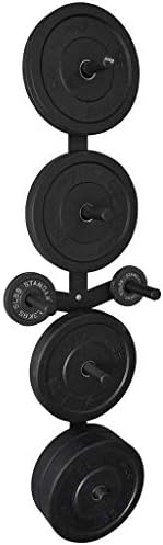 PRx Performance Profile Weight Plate Storage 3-Peg or 4-Peg, Optional Weight Wing Extension. Wall-mounted weight plate storage perfect for any garage, home or commercial gym (3-Peg Storage)