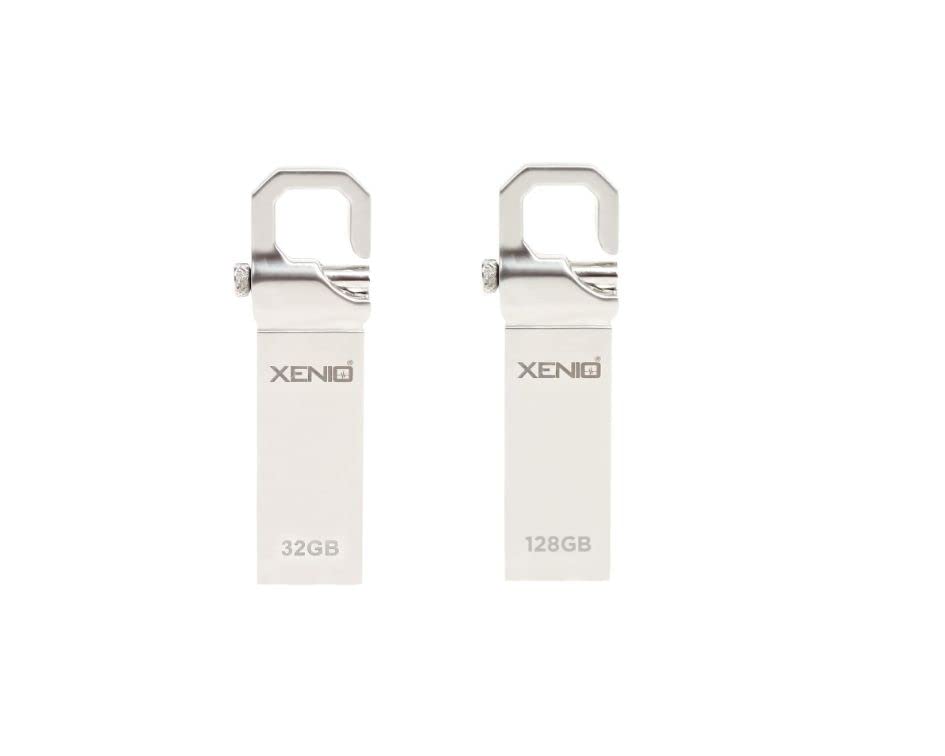 Image of 32gb & 128Gb Xenio USB Pen Drive /Flash Drive with Metal Body I Pack of 2 I PX014