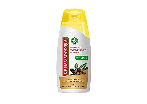 Image of K.P. NAMBOODIRI S Ayurvedic Anti Dandruff Shampoo With Reetha, Shikakai & Curry Leaf - 200Ml X 2(Pack Of 2)