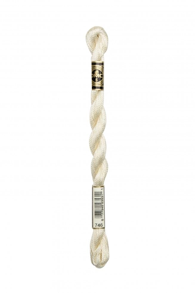 Hilo DMC Perle 5 746 hecho de algodón evita enredos en bordados 1