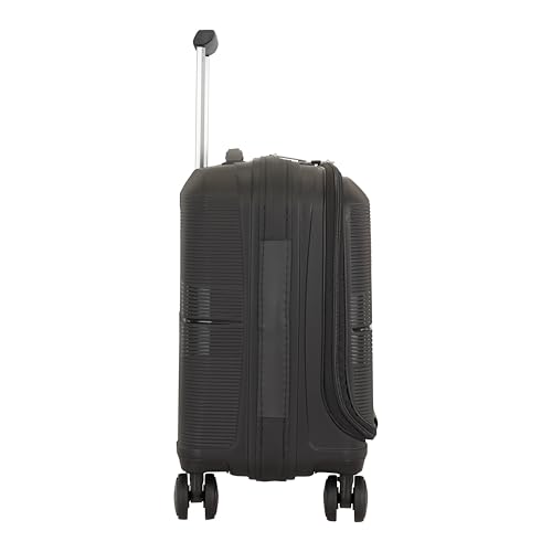 Image of American Tourister Cabin AIRCONIC2.0 Rolling Tote Polypropylene (PP) Hard 8 Wheels Spinner Luggage /Suitcase /Trolley Bag for Travel (Black), Small, 55 cm