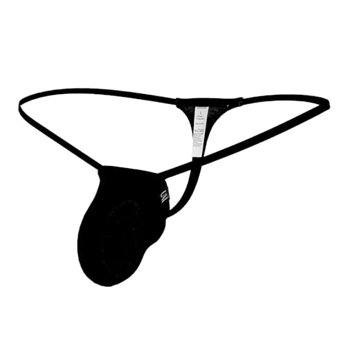 COMLIFE Men's Sexy T-Back Thong Breathable Ice Silk Bikini Underwear2
