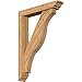 Ekena Millwork BKT0604X30X42FST01SWR Funston Traditional Smooth Bracket w/Offset Brace, Western Red Cedar