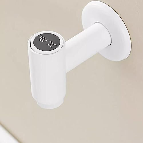 Robinets de salle de bains muraux blancs en laiton mitigeur encastré pour vasque