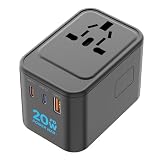 decqle Universal Travel Adapter for International Travel - EU UK US AU JP