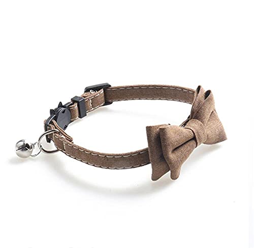 DUORUIMI Collier pour chat avec clochette, nœud papillon, sécurité, détachable rapidement, réglable pour animaux de compagnie et chaton – vue 6