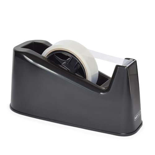 Rapesco RPTD500B Germ-Savvy Antibakteriell, Hochleistungs-Klebebandspender 500, Schwarz