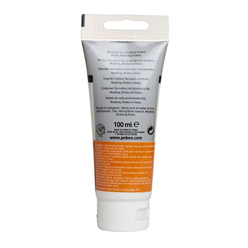 Pebeo Studio Acrylic Modeling Paste 3T100ml Perfect for Creating Textures & 3D Effects in Mixed Media Art