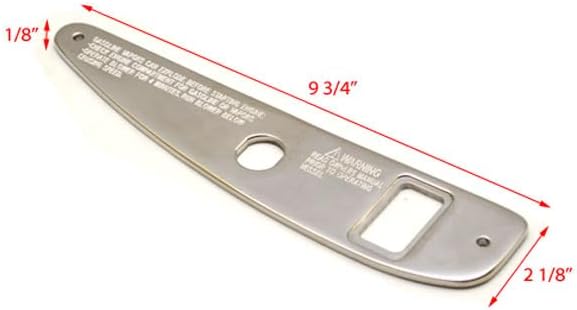 Centurion Boat Blank Switch Panel AVA-SS9 | Avalanche Stainless