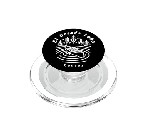 PopSockets PopGrip pour MagSafe avec motif Lac El Dorado Kansas ultra puissant