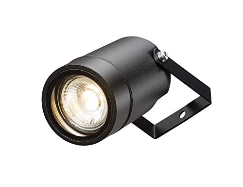 Knightsbridge Garden Spike Light, Die Cast Aluminium, Black,GU10 65mm