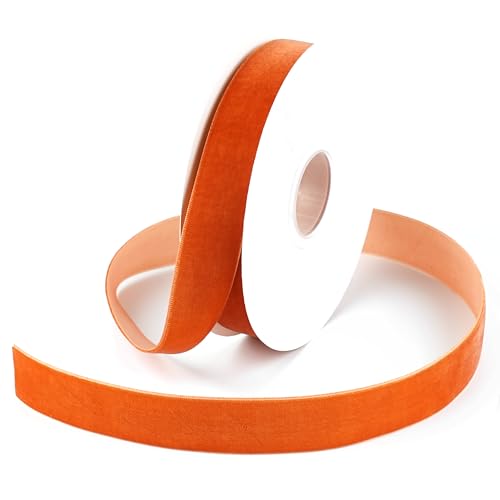 DINDOSAL Terracotta Velvet Ribbon, 1 Inch x...