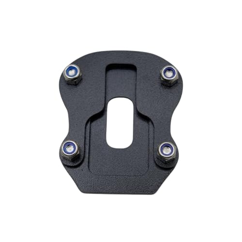 Image of Vstrom SX 250 Side Stand Extender| Stand Pad Holder Durable Motorbike | Heavy Duty Parking Support and Stability Rust Resistant Black Finish, Easy Installation Compatible Vstrom SX 250.