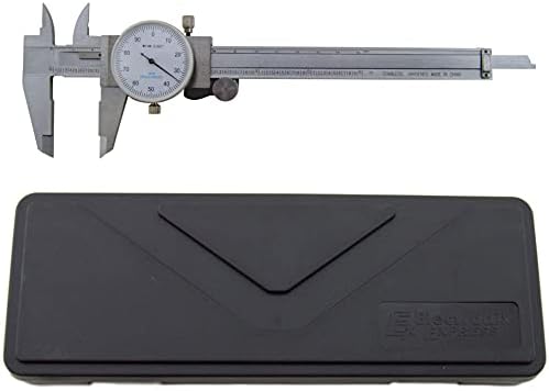 Utility Dial Caliper - 6 Inch with 0.001" Precision, Stainless Steel, Shockproof by Science Purchase
