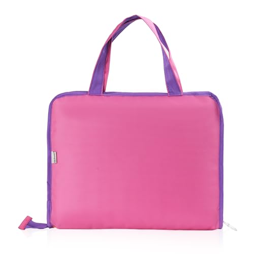 Image of Echo Boomers A4 Kids Drawing Bag | Art & Stationery Organizer with Zipper Pocket (Creativity Vs You) Unicorn Theme