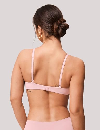 Image of Wireless Lift Up Bras for Women Small Breasted T-Shirt Wirefree Padded Bras 32AA-38A