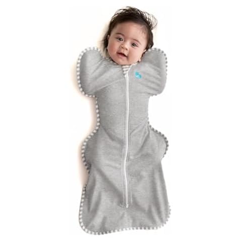 Love to Dream Swaddle UP, Baby Sleep Sack, Self-Soothing Swaddles for Newborns, Improves Sleep, Snug Fit Helps Calm Startle Reflex, New Born Essentials for Baby, 1.0 TOG, 5-8.5 lbs, Gray Cover