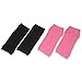 Toeless Socks-2 Pairs - Perfect for Yoga, dance, exercise, pedicures, and more (Black & Pink)Fits All