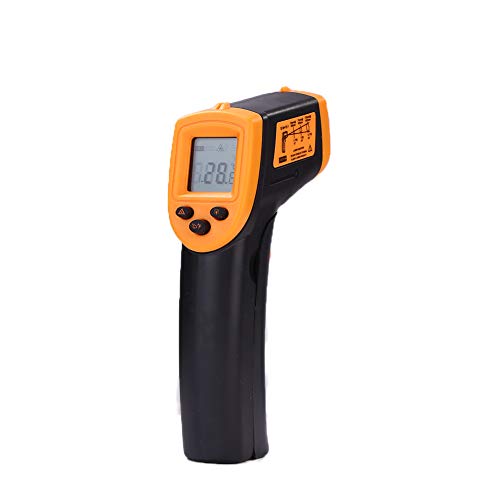 LEDGOO Handheld cyfrowy termometr z wyświetlaczem LCD, bezdotykowy pistolet na podczerwień