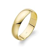 Oxford Ivy Men's Solid 10K Yellow Gold 5mm Classic Plan Wedding Band Ring Size 8
