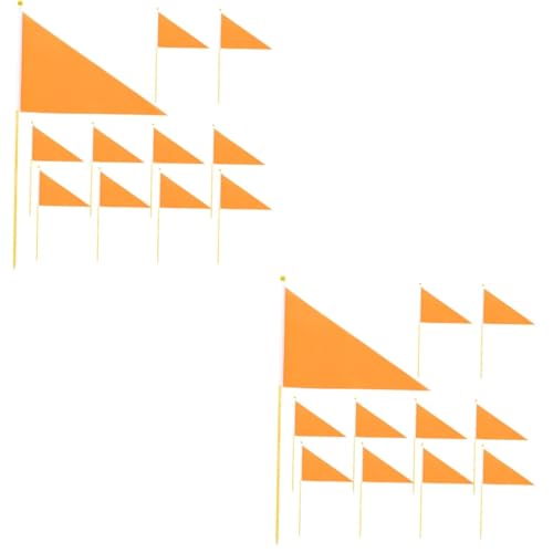 Drapeau couleur brillant en polyester orange résistant aux intempéries