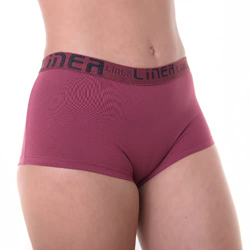 Kit 6 Calcinhas Algodão Boxer Feminina Cós Largo Luxo Cor:Multicolorido;Tamanho:M