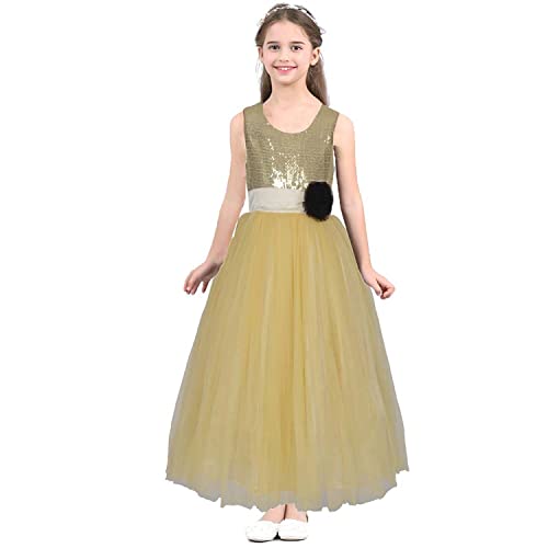 Image of SOFYANA Satin Formal Special Occasion Dress for A Young Girl Dressy Children's Wear Frock