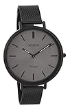 Oozoo Vintage Damenuhr Metallband 40 MM Schwarz/Grau/Schwarz C9394