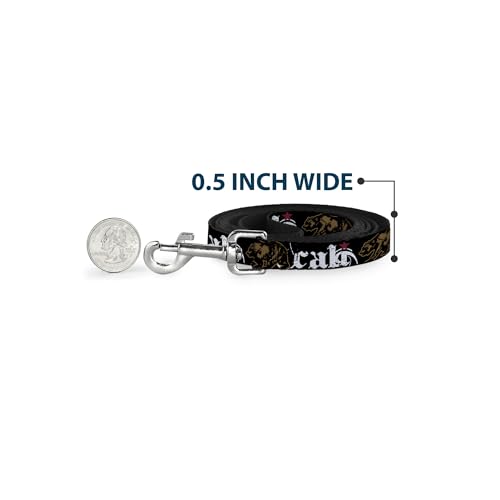 Laisse pour chien Buckle Down Cali Grizzly Bear nylon solide - 5