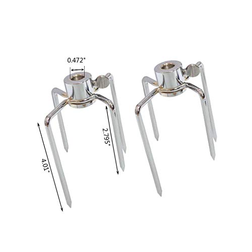 Onlyfire 6004 Grill Rotisserie Meat Forks(1-Pair)- Fits 5/16 Inch Square Spit Rods #TOP1