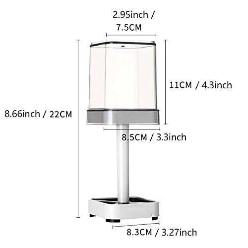 2 PCS Toothbrush Holder Stand with Cover/Cup, 4 Slots Toothbrush Holders for Bathrooms, Compatible with Toothpaste, Conventional Toothbrushes Storage, Razor Comb Multifunctional Storage - image 4