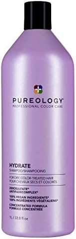 Pureology Hydrate Moisturizing Shampoo | For Medium to Thick Dry, Color Treated Hair | Sulfate-Free | Vegan